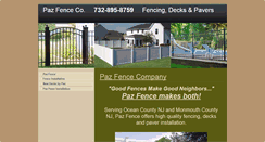 Desktop Screenshot of oceancountyfence.net